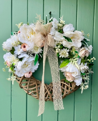 Peaches and Cream Wreath