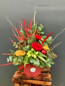 Mini Christmas hatbox