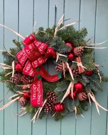 Red Bauble Wreath