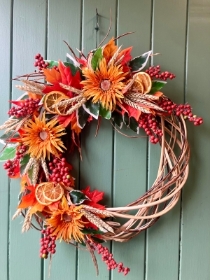 Autumn Smiles Door Wreath