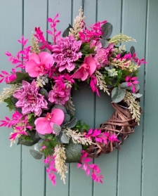 Pops of Pink Wreath