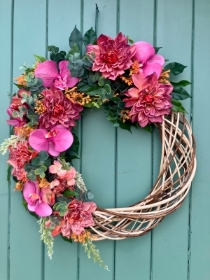 Peachy Pinks Wreath