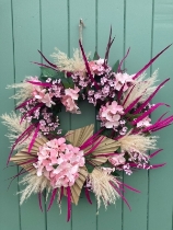 Contemporary Pink Wreath