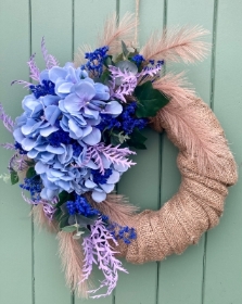 Blue Hydrangea Wreath