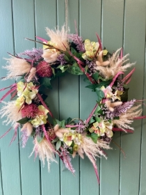 Pink and Yellow Wreath
