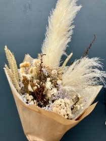 Dried bouquet   creams and brown
